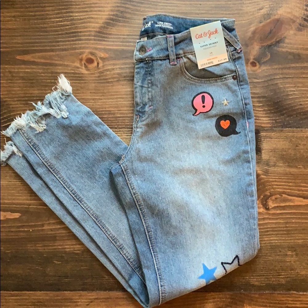 Cat and Jack Girls Jeans Size 14
